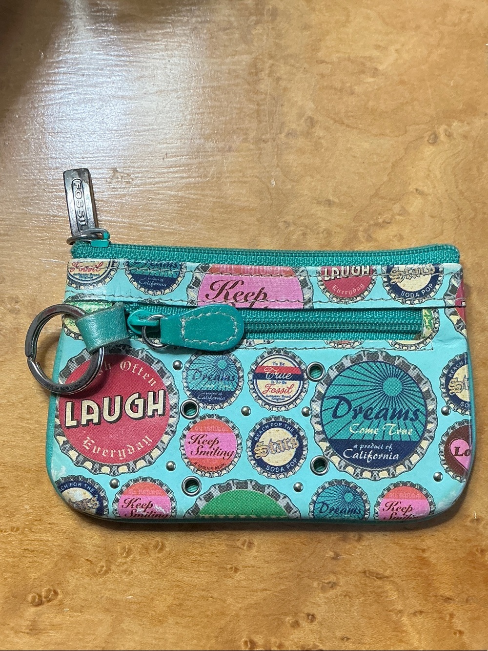 Fossil Vintage Bottlecap Change/Wallet/keychain - Picture 1 of 9